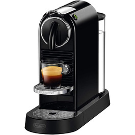 Кавомашина капсульна Nespresso De'Longhi EN167.B Citiz, 1260 Вт, 1 л, чорна, програмовані налаштування, 16 капсул у комплекті