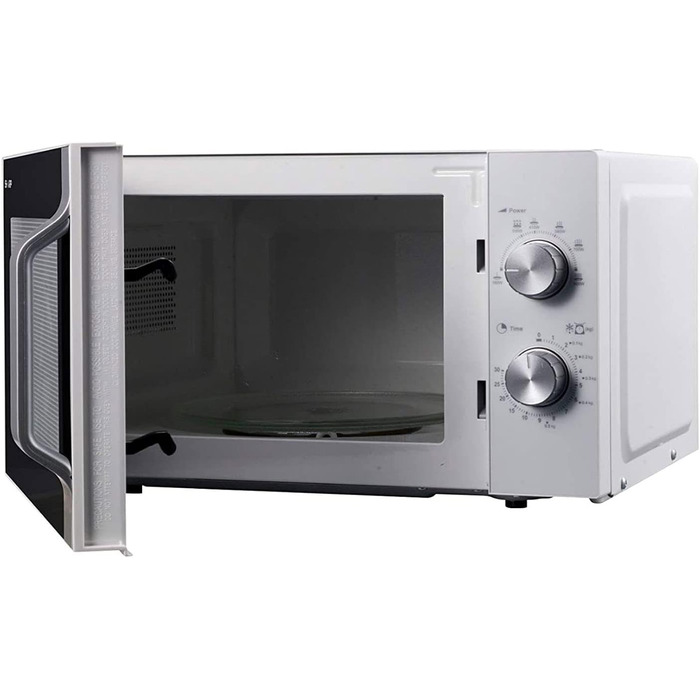 Мікрохвильова піч Sharp R204WA Solo, 20 л, 800 Вт, біла