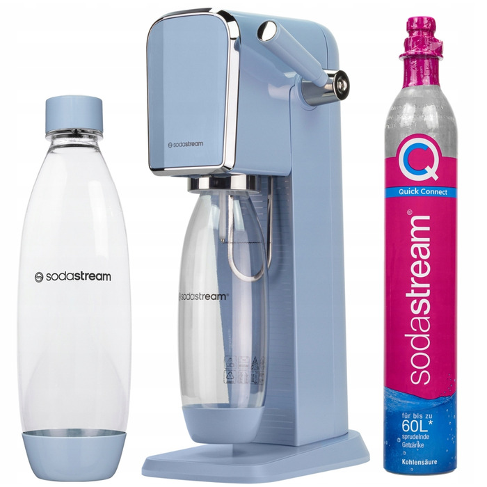 Сифонізатор SodaStream Art, синій, 1 л + балон CO2 60 л
