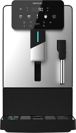 Кавомашина автоматична Cecotec Cremmaet Steam Latte Art Elite 1500 Вт, 19 бар, керамічні жорна, 1.1л + 400мл резервуари