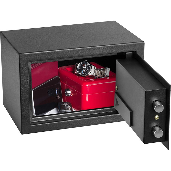 Домашній сейф HomeSafe HV24E з електронним замком, 20x44x38 см. Підходить для зберігання грошей, прикрас, документів та ноутбука.