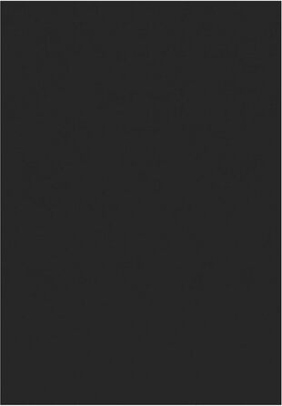 Теппиха для вітальні HomebyHome 140x200 см, Можливість прання, Короткий ворс, Монохромний дизайн, Сучасний стиль - М'який антиковзаючий килим для кухні, спальні (200 x 290 см, прямокутний), Чорний колір