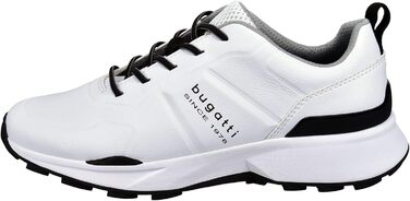 Чоловічі кросівки Bugatti з перфорацією - комфортні та дихаючі, білі, 42 EU