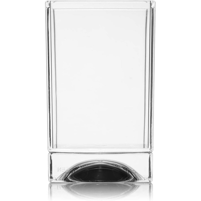 Kartell Boxy Toothbrush Holder, Plastic, Transparent, 7 x 7 x 12 cm