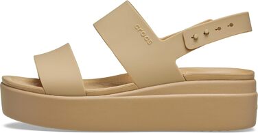 Crocs Brooklyn Wedge сандалі жіночі бежеві (34 EU) - комфортні босоніжки на платформі