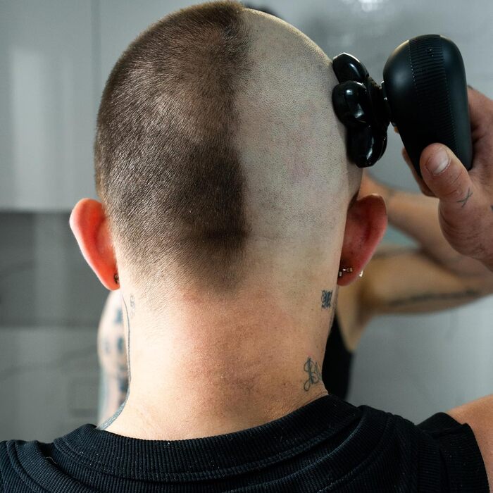 Електричний голкострум для голих голів чоловічий Shav Crowner, голкострум для голови, апарат для гоління голови вологою та сухою, чоловічий голкострум