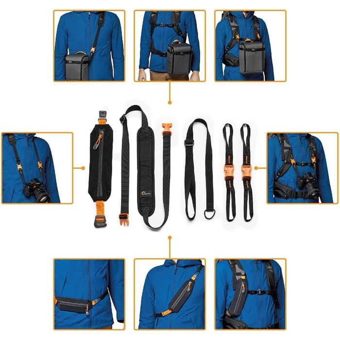 Рюкзак для камери Lowepro PhotoSport BP 24L AW III, синій/чорний, для беззеркальних фотоапаратів, з боковим доступом та змінним вкладишем