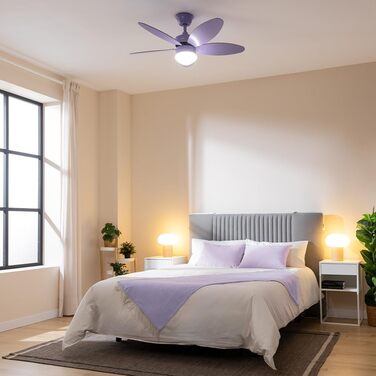 Стельовий вентилятор Cecotec EnergySilence Aero 4260 Purple 40W з LED підсвіткою, пультом, таймером та 6 швидкостями