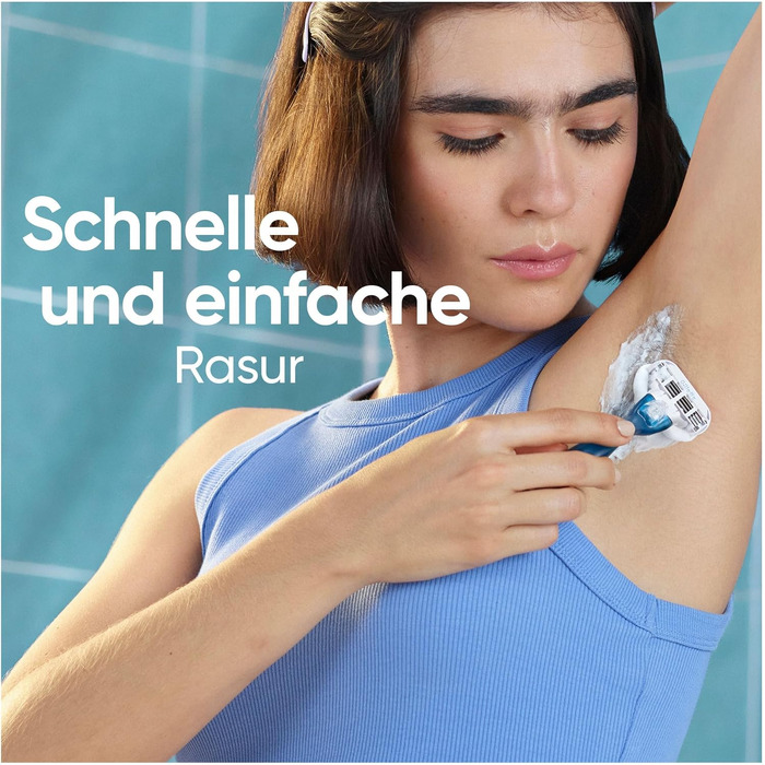 Смінні леза для жіночої бритви Gillette Venus Smooth, оригінальні, сині, 16 шт в упаковці