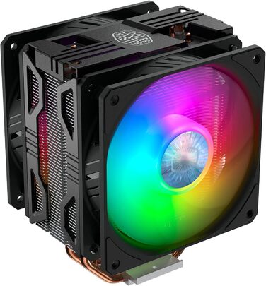 Охолоджувач CPU Cooler Master Hyper 212 LED Turbo ARGB з підтримкою LGA1700, 4 теплові трубки, RGB-вентилятор SF120R