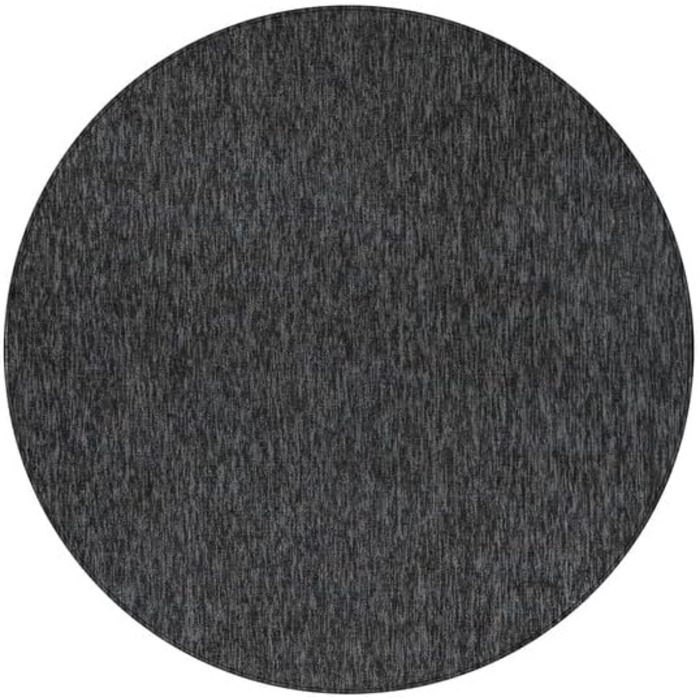 Килимок для вітальні HomebyHome 120x170 см, антрацит, однотонний, з ефектом меланжу, для спальні, короткий ворс, м'який, легкий у догляді, можна прати, для кухні, їдальні