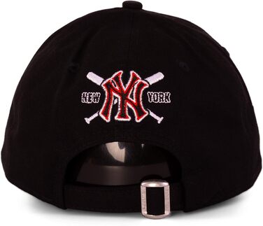 Кепка New Era New York Yankees 39thirty Flexfit чорна, універсальний розмір