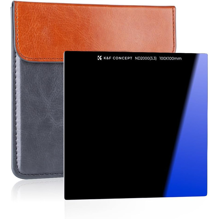 Набір фільтрів K&F Concept Nano-X: квадратний фільтр, фільтротримач, 8 адаптерних кілець (ND2000)