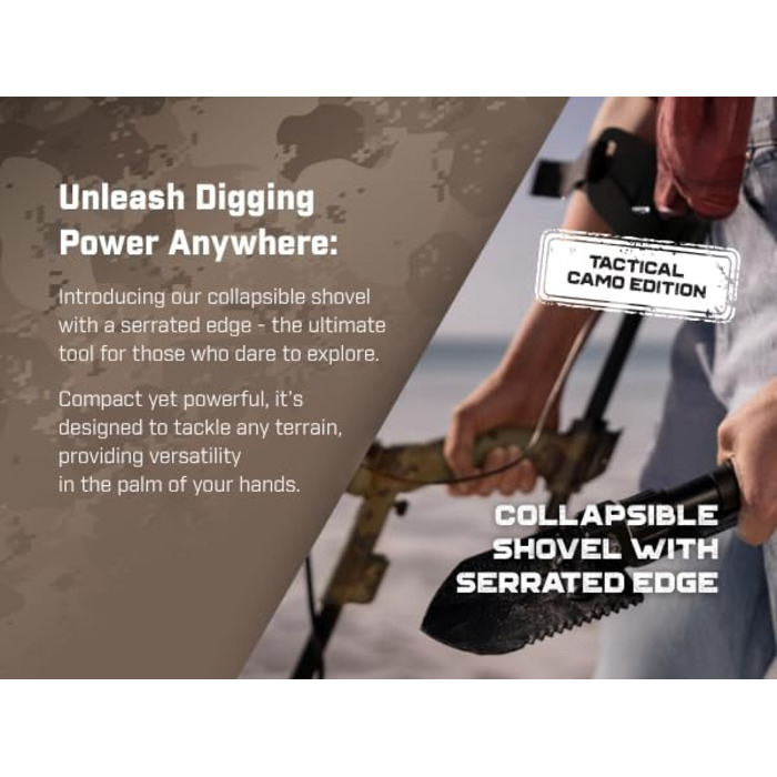 Металодетектор Minelab X-Terra Voyager Tactical - професійний, для дорослих, водонепроникний, 4 режими, з навушниками, рюкзаком та лопатою (Forest, Green)