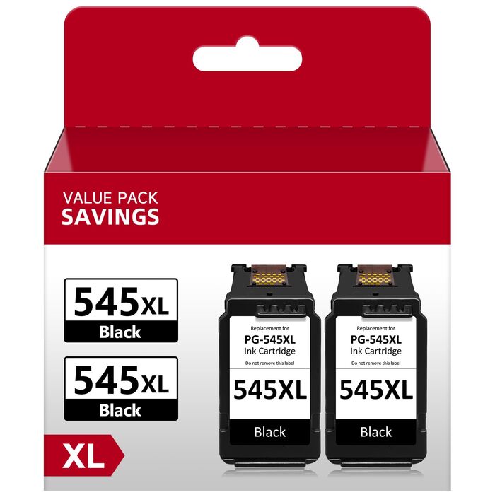 Картриджі Economink 545XL чорні (2 шт.), сумісні з Canon PG-545 для Pixma TS3350, TS3150, TS3450, TR4550, MX495, MG2555, MG3050