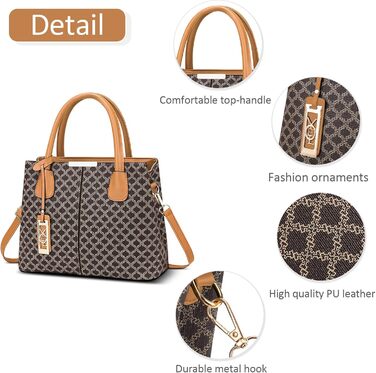 Сумка жіноча DIRRONA Retro Khaki: класична сумка-месенджер через плече, повсякденна крос-боді сумка зі штучної шкіри для подорожей та вечірок