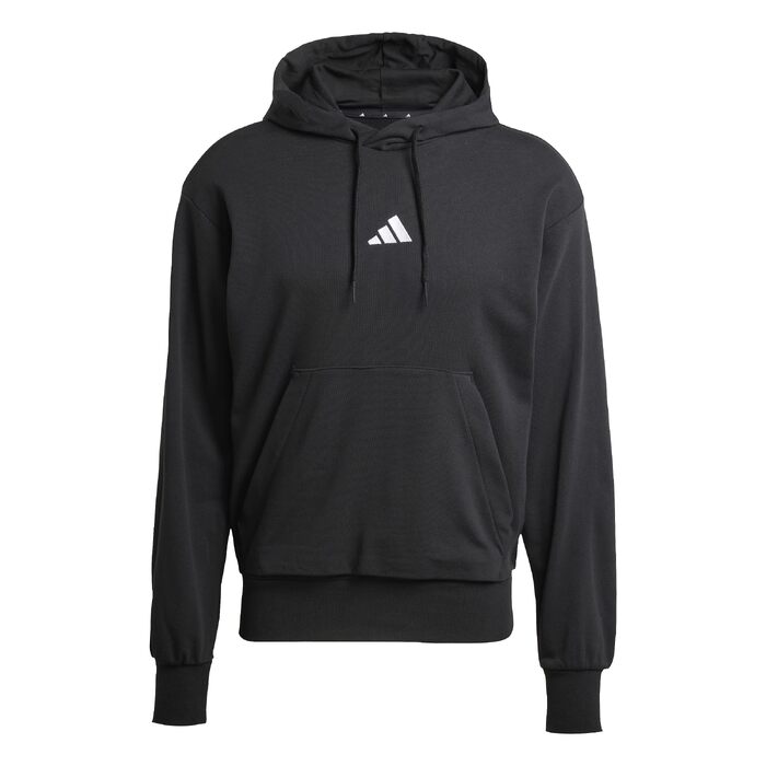 Чоловічий худі Adidas Essential Feelcozy з французьким трикотажем, чорний/білий, розмір XS