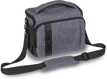 Сумка для камери Pedea: DSLR, SLR, System Camera, XL, сіра. Захист від дощу, для аксесуарів та об'єктивів