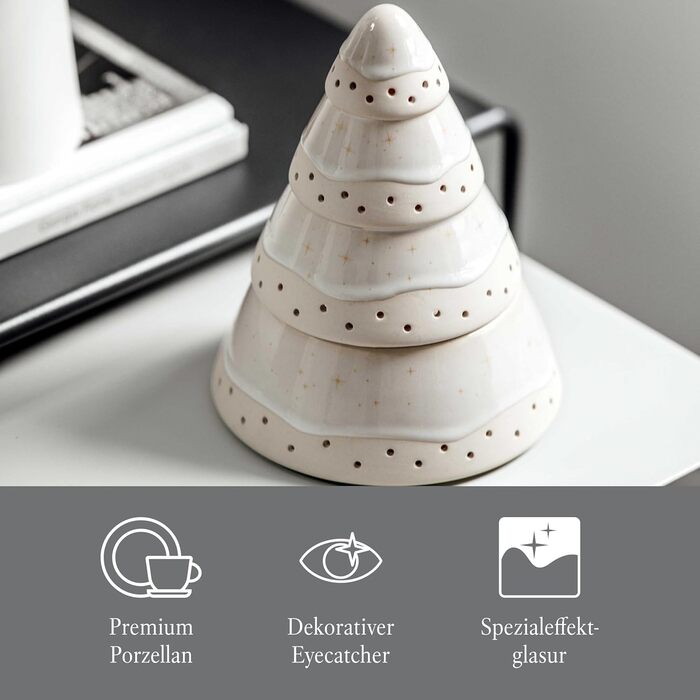 Свічник Villeroy & Boch Winter Glow 23,5x8,5x20,5 см, керамічний декор для дому