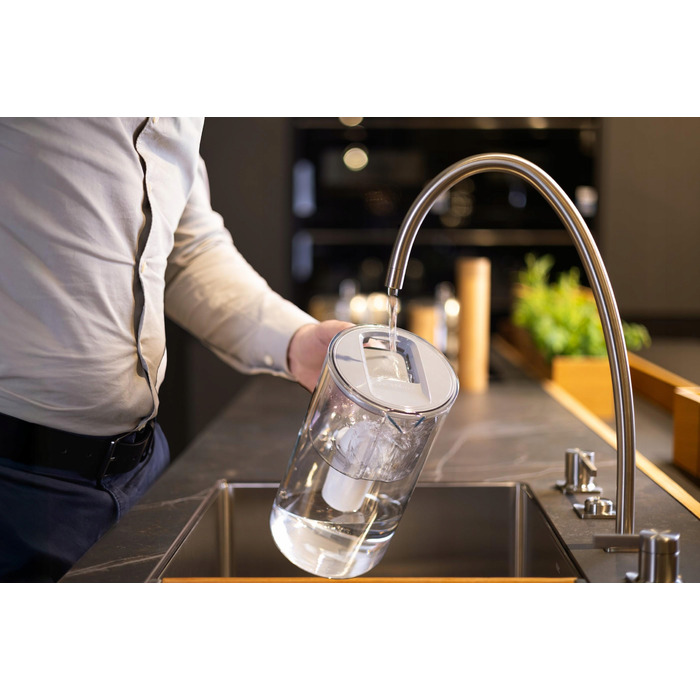 Скляний фільтр-глечик Wessper D2 BOROSILICATE 3л, сірий + 10 фільтрів