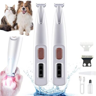 Триммер для собак PawTrim Pro - безболісний догляд за подушечками лап, електричний, для собак, 2 шт.