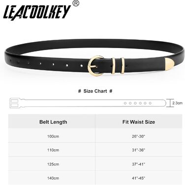 LEACOOLKEY: 3 жіночі шкіряні ремені-коси для джинсів та суконь. В'язані ремені з металевою блискавкою (100 см). Розмір: 66-76 см. Кольори: чорний, коричневий, бежевий.