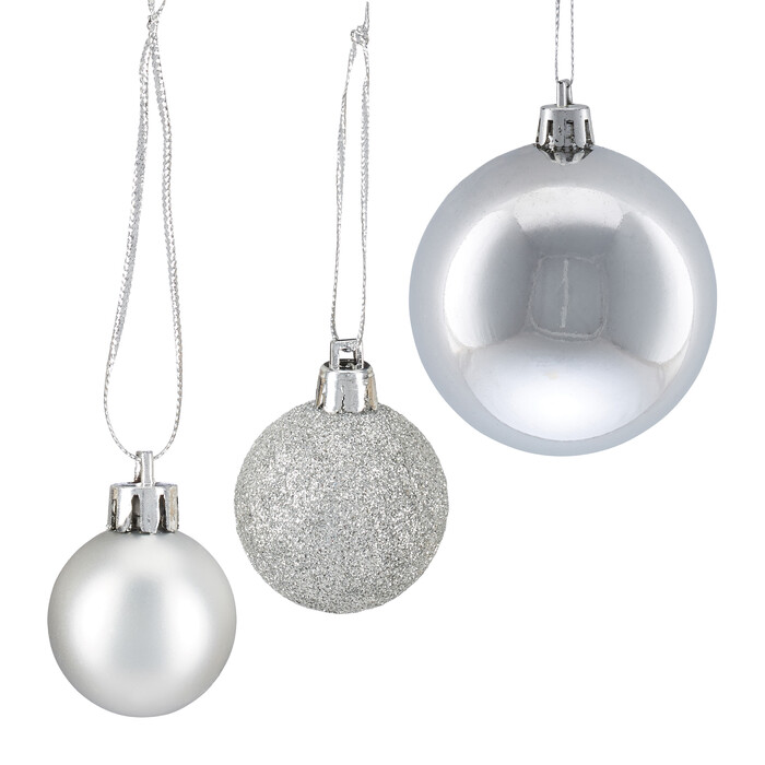 Relaxdays Set of 100 Christmas Baubles