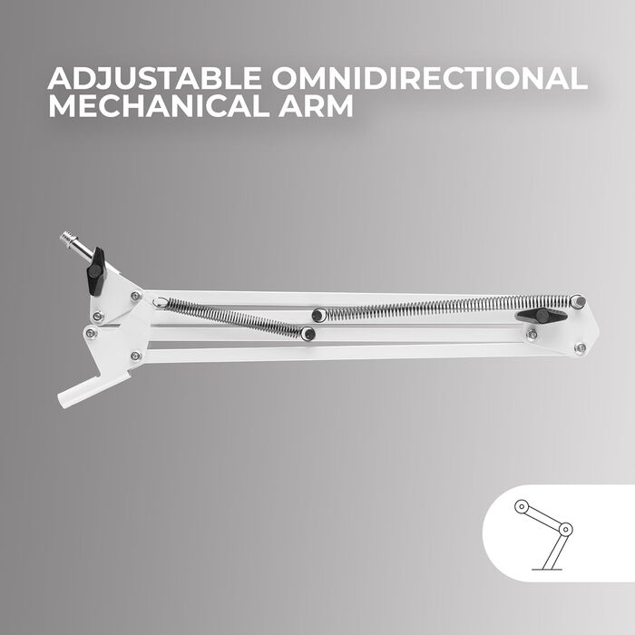 Мікрофон Mars Gaming MMIC-XT: Професійний студійний мікрофон з високою чіткістю звуку, Kugelarm, антишоковий кріплення, поп-фільтр, чорний