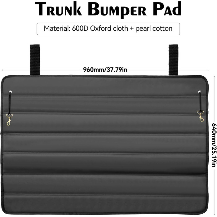 Захист вантажного відсіку автомобіля, 96 x 63 см, захист для собак, універсальний килимок у багажник