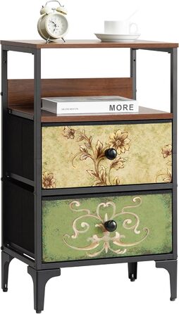 LYNCOHOME Dresser/Cabinet with 8 Fabric Drawers, Sideboard with Fabric Drawers, Drawer Unit for Kitchen, Office, Hallway, TV Stand with Fabric Drawers (2 Drawers)