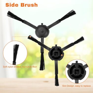 Комплект аксесуарів Dreame D9/D9 Max/D9 Pro/L10 Pro (12 шт): головні та бічні щітки, фільтри, інструменти для чищення