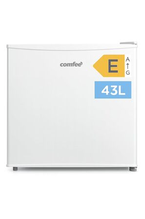 Mini холодильник Comfee RCD50WH2(E) 43L з відділенням для льоду – для дому, офісу, кімнати. Швидке охолодження, регулювання температури, білий колір.