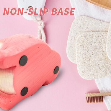 FlidRunest Dinosaur Toothbrush Holder for Bathroom, Cute Toothbrush Holder for Kids, Pink