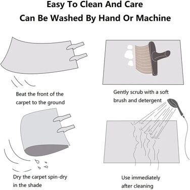 Шкіряний килим ABWXN з високим ворсом 120x160 см. Чорний, для вітальні та спальні