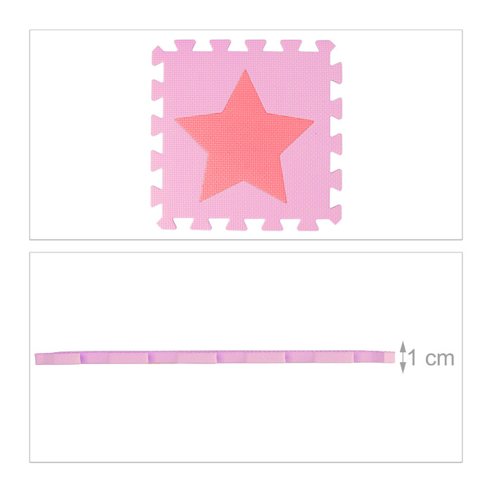 Relaxdays Puzzle Mat Stars