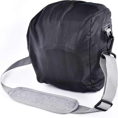 Водонепроникна сумка для камери FOSOTO з дощовиком: DSLR/SLR, Canon, Sony, Nikon, Fujifilm, сіра