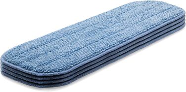 E-Cloth Deep Clean Mop Head, microfiber replacement for floor cleaning, ideal for hardwood, laminate, tile, and stone floors, washable and reusable, 4 pack