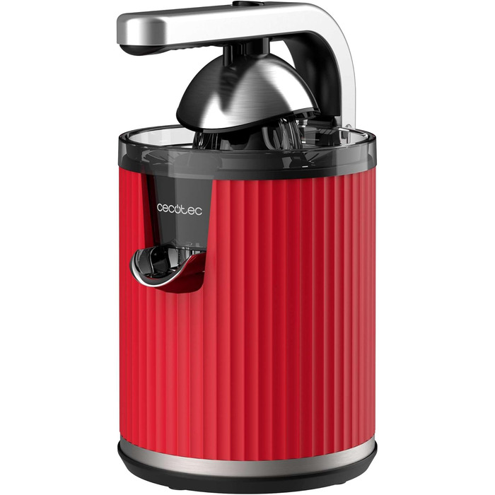 Електрична соковитискачка для цитрусових Cecotec Xqueeze RetroJuice 600 Green - 600 Вт, нержавіючий фільтр, пластиковий конус, механізм видалення м'якоті, захист від бризок