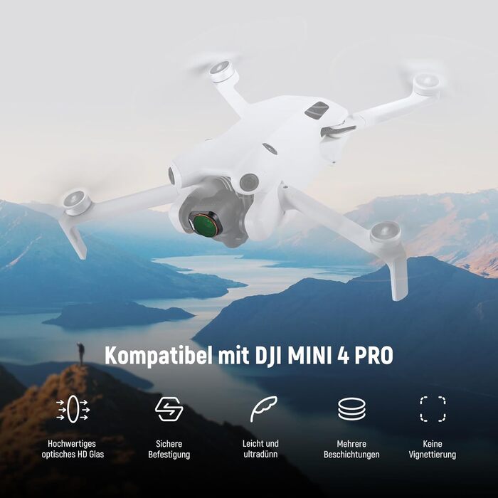 Набір фільтрів NEEWER ND&CPL для DJI Mini 4 Pro: 6 шт. (ND8, ND16, ND32, ND64, ND128, CPL)