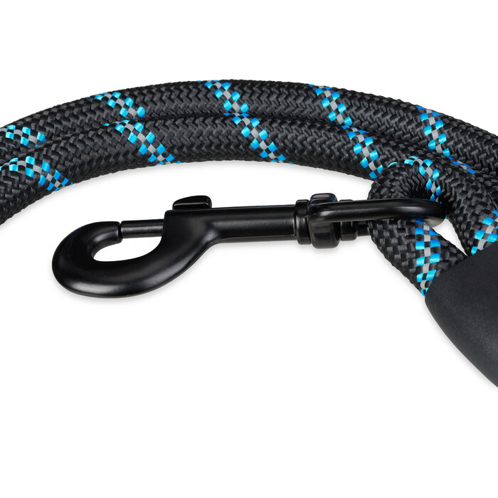 Relaxdays Padded Dog Leash, Black, 150 cm