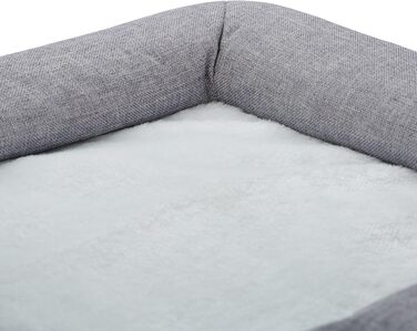 Кігтечка для котів Relaxdays з 2 кігтечками та відкритою платформою, сіра/біла, 63x40x40 см