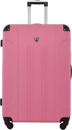 Валіза Travelers Club Chicago Hardside Розширювана Спіннер 20' Carry-On (Набір з 5 шт, Рожевий)