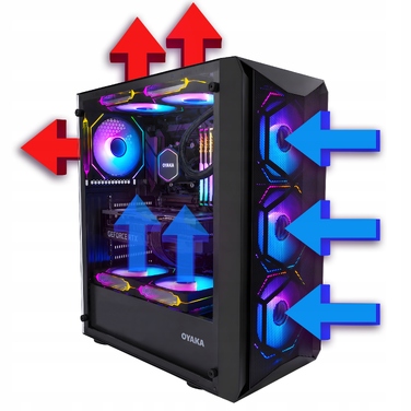 Корпус OYAKA FT-G2-1 Midi Tower, чорний