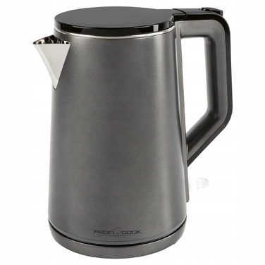 Електричний чайник Profi Cook PCWK501293, 2200 Вт, 1,5 л, сріблястий/сірий