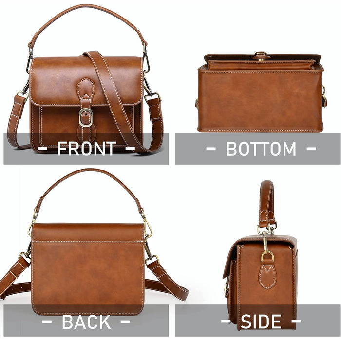 Сумка для камери Cwatcun Kaeratasche - водонепроникна сумка для камери Canon, Nikon, Sony DSLR/Mirrorless (Коричнева)