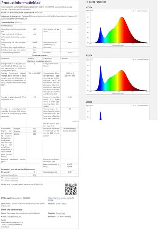 LED лампа настільна FeinTech LTL00121 з регулюванням яскравості, чорна