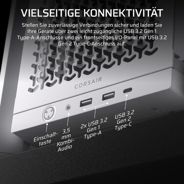 Корпус ПК CORSAIR 4000D Mid-Tower ATX з високим повітряним потоком та InfiniRail™