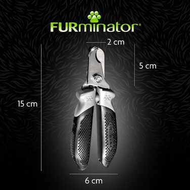 Furminator ножиці для обрізання кігтів собак та котів - професійний догляд за кігтями, регульована направляюча