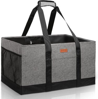 MHOMER Reusable Upright Grocery Bags - Extra Waterproof Large Tote Bag with Reinforced Bottom, Foldable Shopping Bags