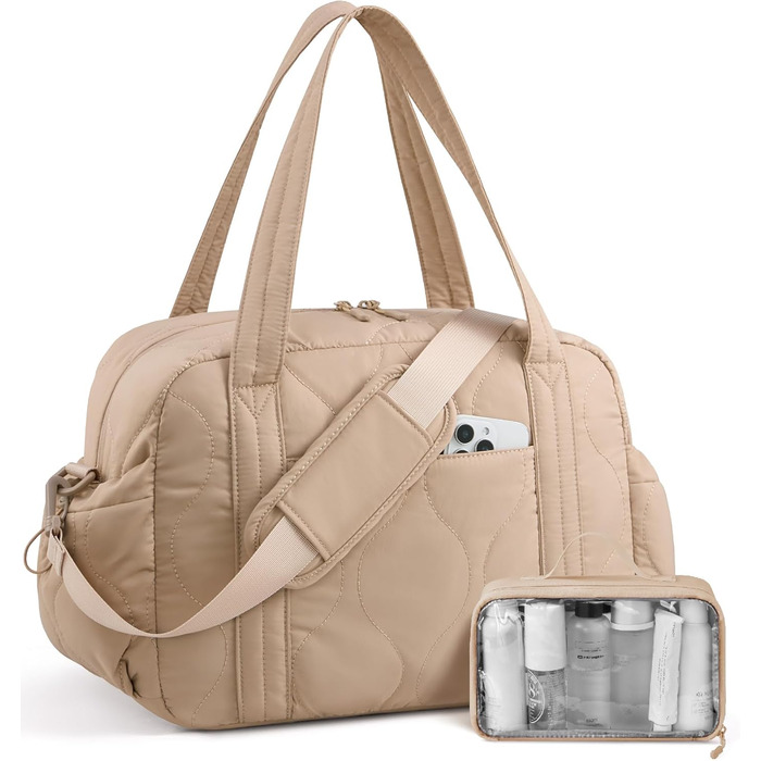 Спортивна сумка LOVEVOOK для жінок, 20L, Khaki. Компактна дорожня сумка-мішок, Wickeltasche, для подорожей, спортзалу, перельотів. Водостійка, для перенесення речей, Wickeltasche, Kliniktasche, Geburt.